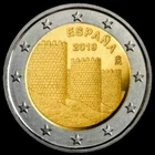 2 Euro Spain 2019 Old Town of Avila. bfr