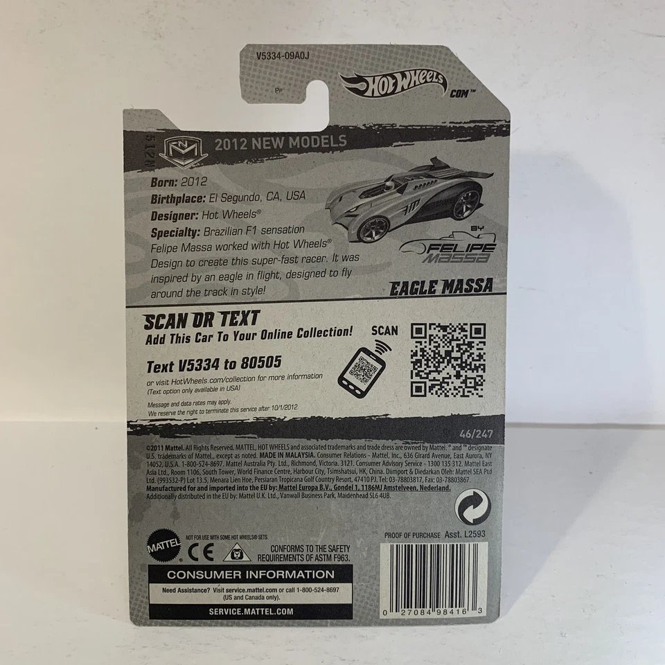 Hot Wheels Eagle Massa Green 2012 nuevos modelos (2514) Foto 4 de 4