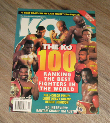 Boxing KO magazine 1998 Naseem Hamed ANGEL Manfredy REGGIE Johnson ROY JONES