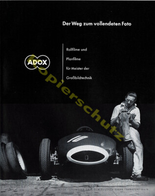 Adox Schleussner Race Car Vanwall VW5 GP Reims F1 Motorsport Lewis-Evans 1958