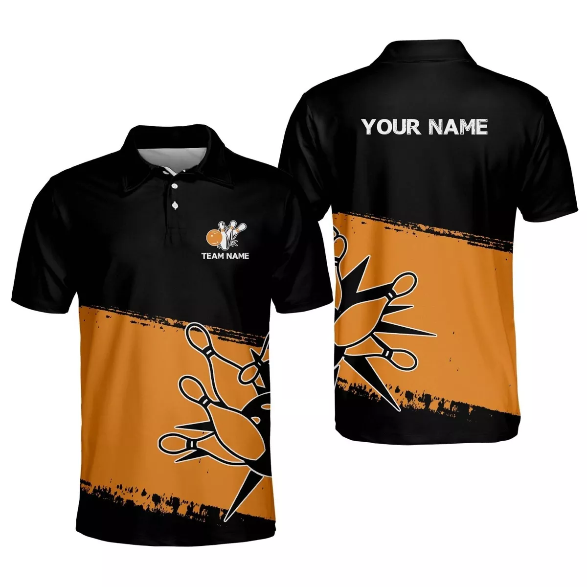 Black and orange clearance polo