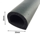 D Section Rubber Buffer Boat Trailer Horsebox 25mm x 25mm