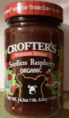 Crofter's Organic Seedless Raspberry Premium Spread 16.50 OZ.