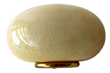 APPLIQUE SINGOLA VINTAGE VETRO MURANO MACULATO BEIGE CONCHIGLIA SCONCE VINTAGE