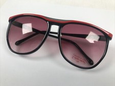 Vintage B L Bausch  Lomb Expressions Sun Glasses Italy Black Red VIII/W0204