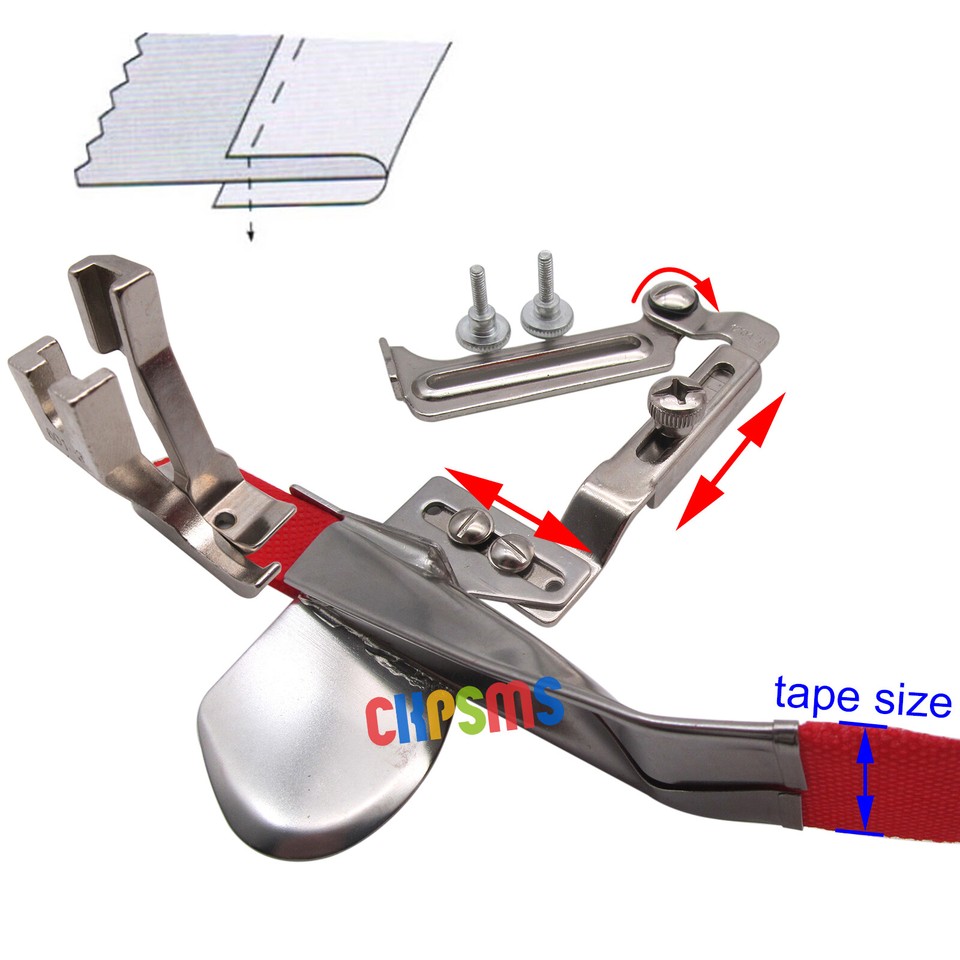 Swing Away Single-Fold Binder Binding Foot For JUKI LU-562 563 Singer Swing Away Single-Fold Binder Binding Foot For JUKI LU-562 563 Singer