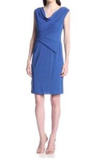 Nine West Sleeveless Crisscross Pleated Sheath - Size 12 - NWT