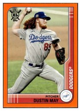 DUSTIN MAY 2021 Topps Big League Orange #30 MLB Dodgers  ID:61268
