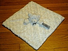 Blankets  Beyond White Swirls Bear Paci Holder Security Blanket/Lovey