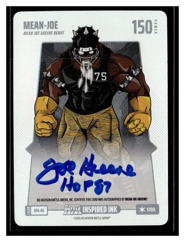 Bo Jackson Battle Arena Mean Joe Steel Auto Joe Green Steelers