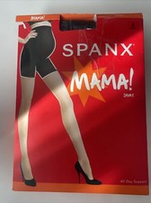 Spanx Maternity Mama All Day Support Shorts Mid-Thigh Shaper Black Size A