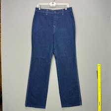 Vtg 1970s Womens Sears Jeans That Fit High Rise Straight Leg Denim Dark 31" W