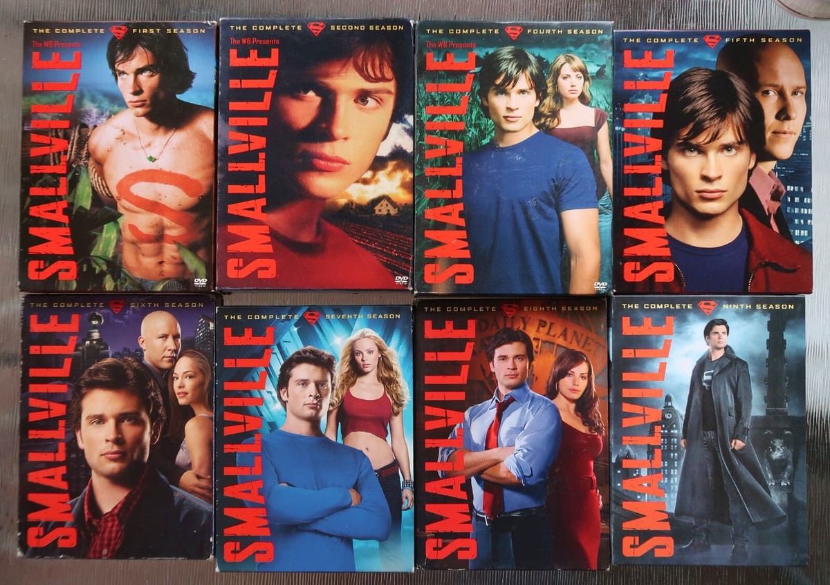 SMALLVILLE Series DVD Box Set - Seasons 1-2, 4-9, Clark Kent
