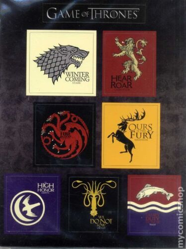 Game of Thrones House Sigil Magnet Set SET-01 NM 2012 Stock Image - Picture 1 of 1
