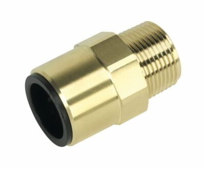 Sealey CAS22BSA gerader Adapter 22mm x 3/4''BSPT Messing (John Guest Speedfit -