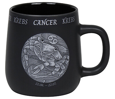 KÖNITZ Becher STERNZEICHEN - Krebs - 395 ml aus Bone China Porzellan / Fassbe...