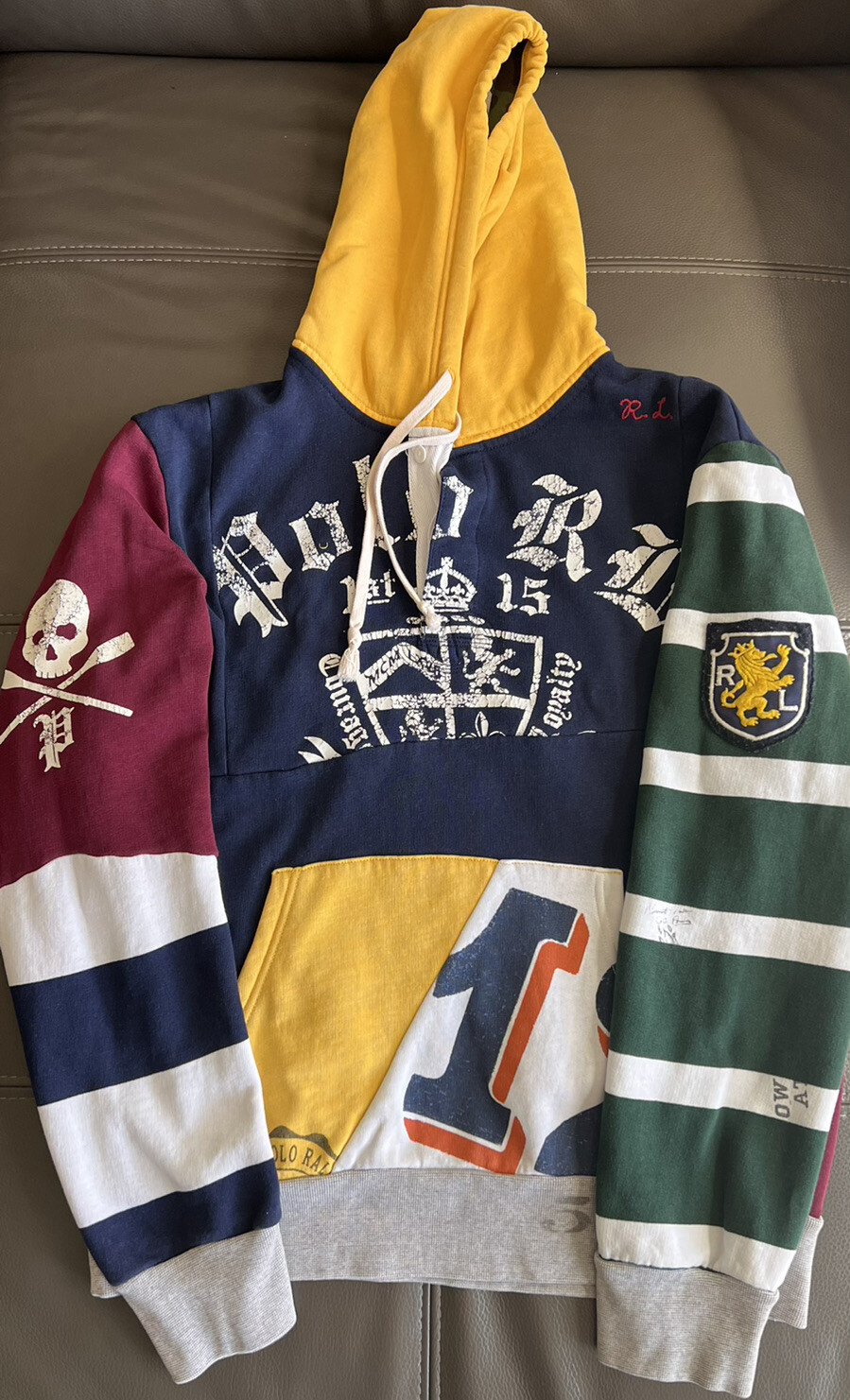 Patchwork Jersey Polo Ralph Lauren Patchwork Rugby Hoodie Ralph