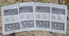 URNEX DEZCAL COFFEE & ESPRESSO MACHINE DESCALER - 4 SINGLE-USE 1-oz. PACKETS