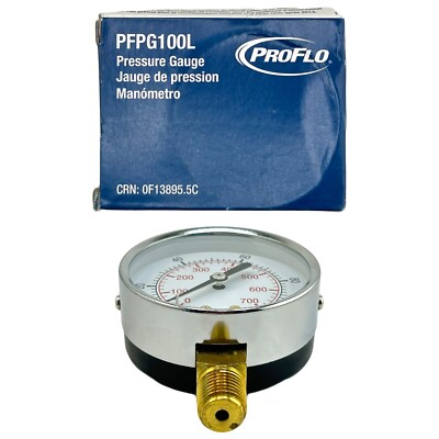 #ad New OEM PROFLO Pressure Gauge 0 100 PSI 0 700 kpa PFPG100L $13.66