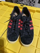 adidas CAMPUS 80s MITA SNEAKERS G63525 Made in 2012 Black Red Suede Men US 10 