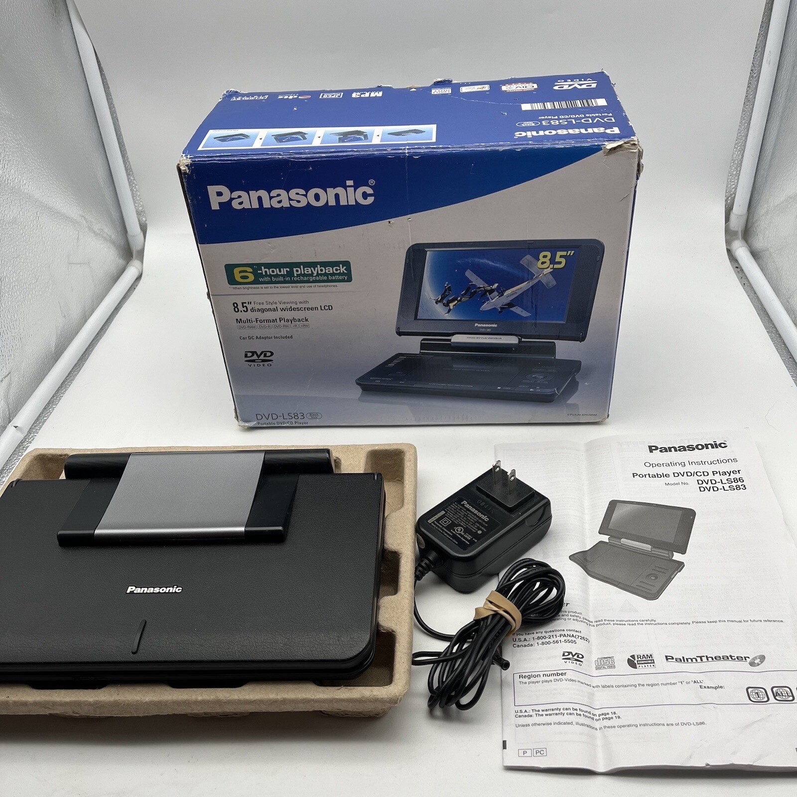 Panasonic DVD-LS83 Portable DVD Player (8.5