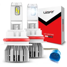 LASFIT 9007 HB5 LED Headlight High Low Beam Bulbs Conversion Kit  6000K White 2X