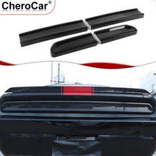Tail Light Covers Rear Light Guards for Dodge Challenger 2009-2014 Smoked Black