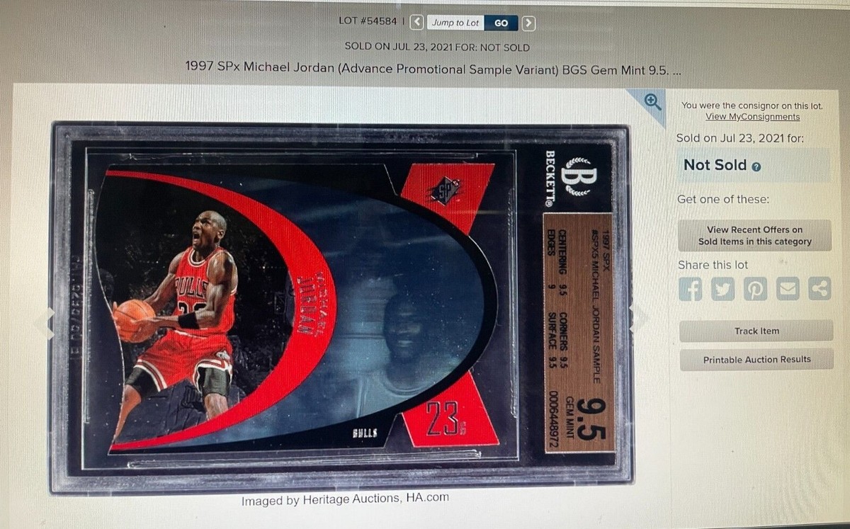 その他 1997-98 UPPER DECK SPX JORDAN 1997 Upper Deck UD SPX Sample Promo Variation MICHAEL JORDAN