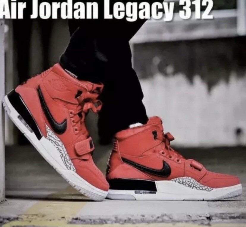 Nike Air Jordan Legacy 312 Varsity Red AT4040 601 GS YOUTH SIZE