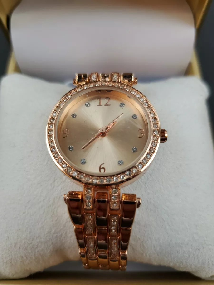 Charter club 2025 rose gold watch