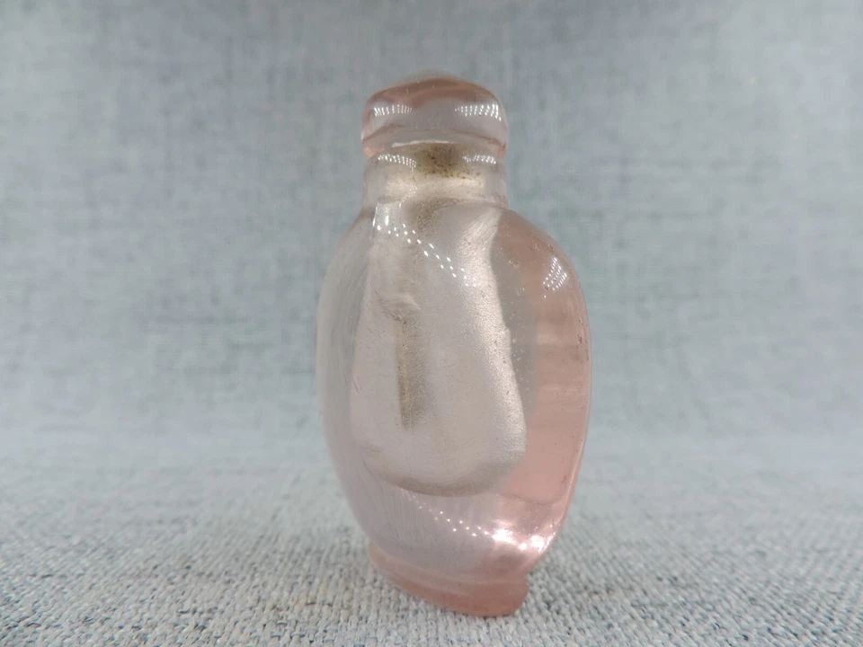 Коллекционная китайская хрустальная имитация художественной посуды стеклянная табакерка H - Изображение 4 из 4