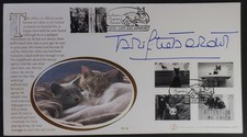 GB. QEII. 2001. RARE! Cats FDC signed by BRIGITTE BARDOT. Limited edition.