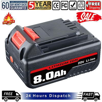 8000mAh NEW 18V Für BLACK+DECKER Lithium Akku BL2018 BL1318 BL4018 BL1518 LBXR20