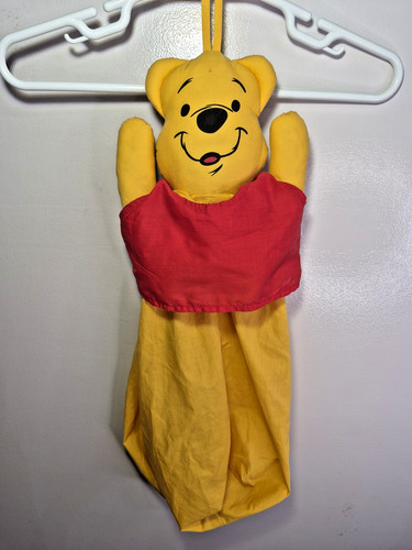 Disney Winnie The Pooh Diaper Stacker Holder Hanging Bag Yellow Baby Nursery