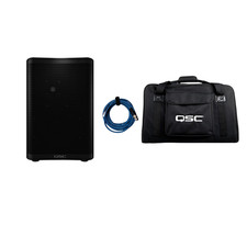 QSC CP8 1000W Powered Speaker NEW Open Box w/ Bag & Cable – 2 Available