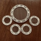 Set of Sterling Overlay Trivet & 4 Sterling Overlay Coasters — photo 2