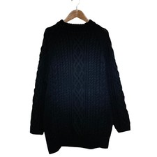 STUNNING LURE Cable Knit Dress, Size S, Black Women USED