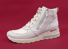 Vitaform sneaker stivaletti hightop scarpa da donna scarpe grigio-bianco pelle taglia 38 H