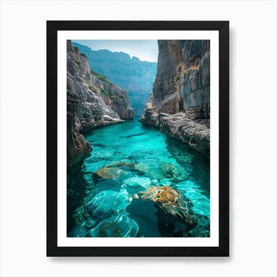 Mittelmeer 1 Kunstdruck gerahmt Wandbild Poster Leinwanddruck Bild