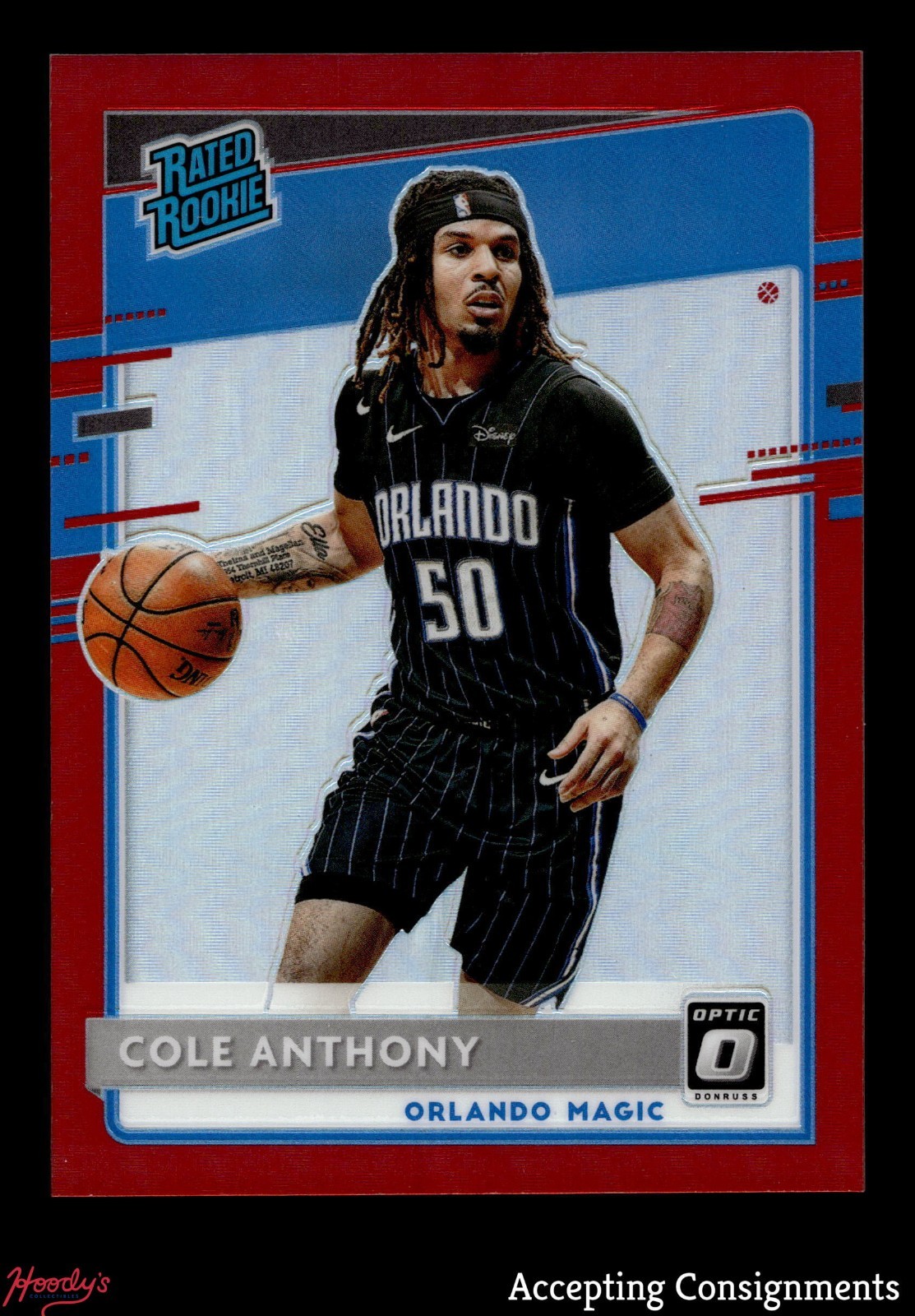2020-21 Donruss Optic Red #165 Cole Anthony RATED ROOKIE RC MAGIC 95/99
