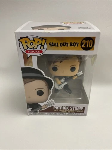 Funko Pop Patrick Stump Vinyl Rocks Figure #210  Fall Out Boy DAMAGED BOX
