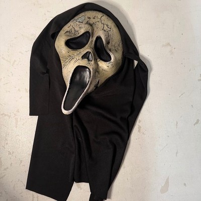 Official Scream 6 Aged Billy Loomis Mask Ghost Face Fun World Halloween Costume
