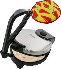 10-Inch Stainless Steel Non-Stick Electric Tortilla Maker