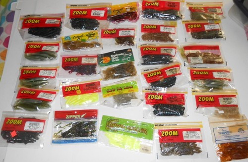 HUGE LOT X27 Zoom Flute + Salty Super + Misc - Rare Colors Fishing Lures Lot #2 - Picture 7 of 8