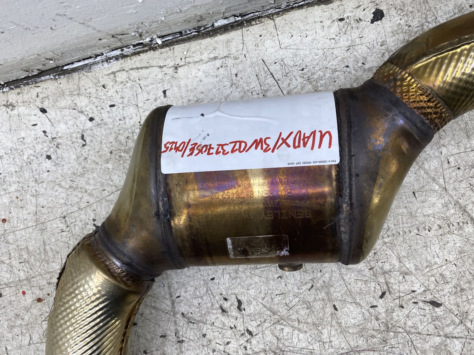 2013-2019 BENTLEY FLYING SPUR RECERTIFIED AWD 4.0L EXHAUST CATALYTIC CONVERTER