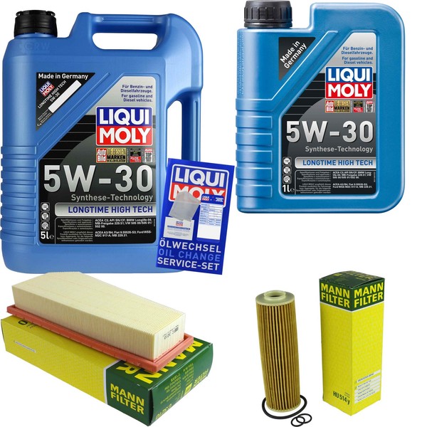 Inspektionspaket 6L Liqui Moly Longtime 5W-30 FüR Mercedes C-Klasse W204 S204-image