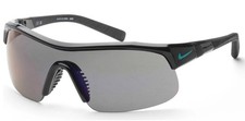 NEW NIKE NIKE SHOW X1 DX6520 010 SHINY BLACK/BLUE MIRROR AUTHENTIC SUNGLASSES