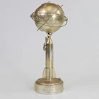 VTG New York World's Fair 1964 Mechanical Rocket Unisphere Coin Bank w/ Key