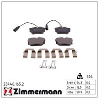Zimmermann BremsbelÄGe Bremsbelagsatz Hinten VW Sharan Transporter T4 Seat Ford