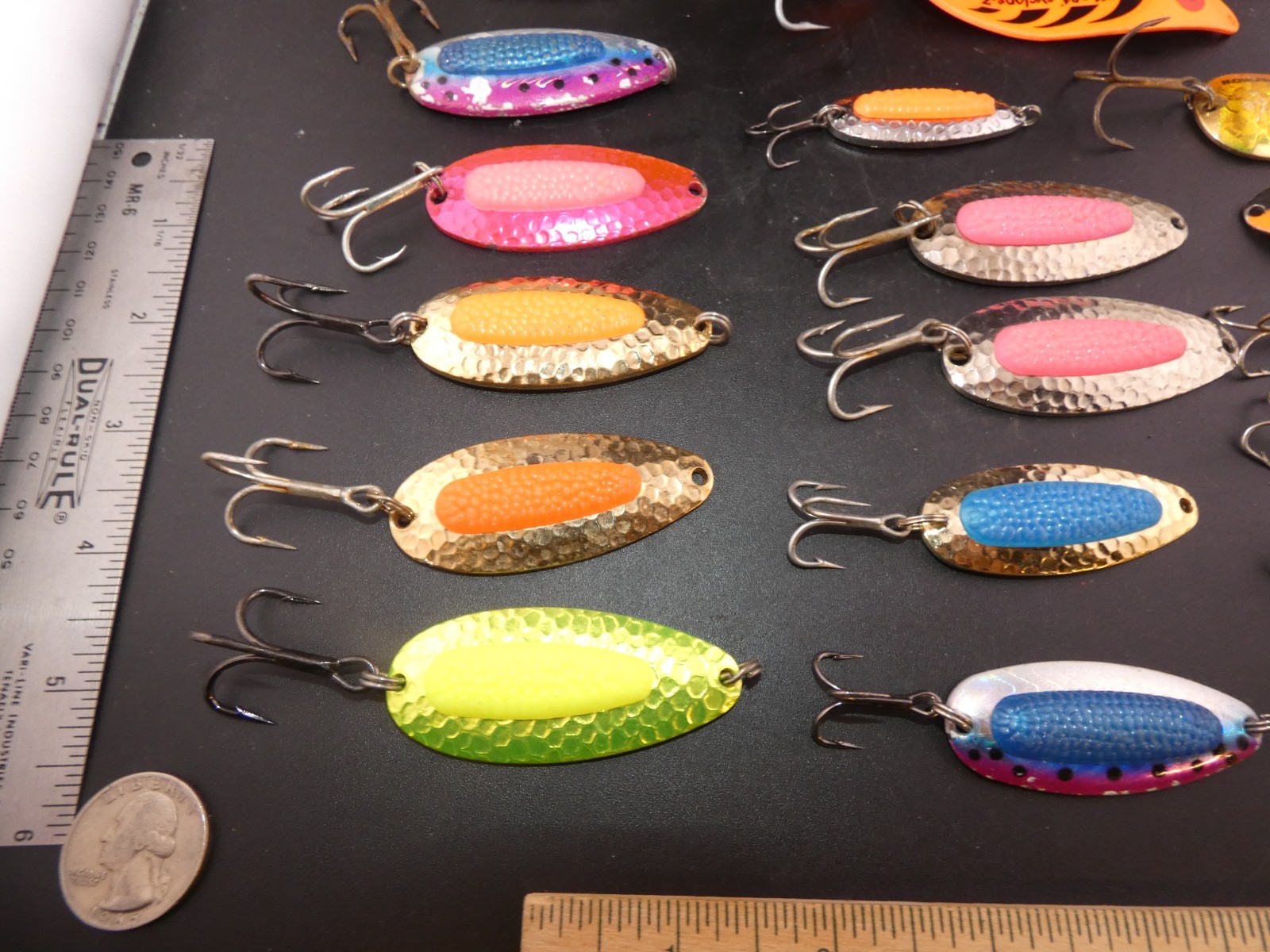 24 Asstd. Salmon Trout Walleye Trolling Casting Spoons Downrigger Fishing Lures - Image 2